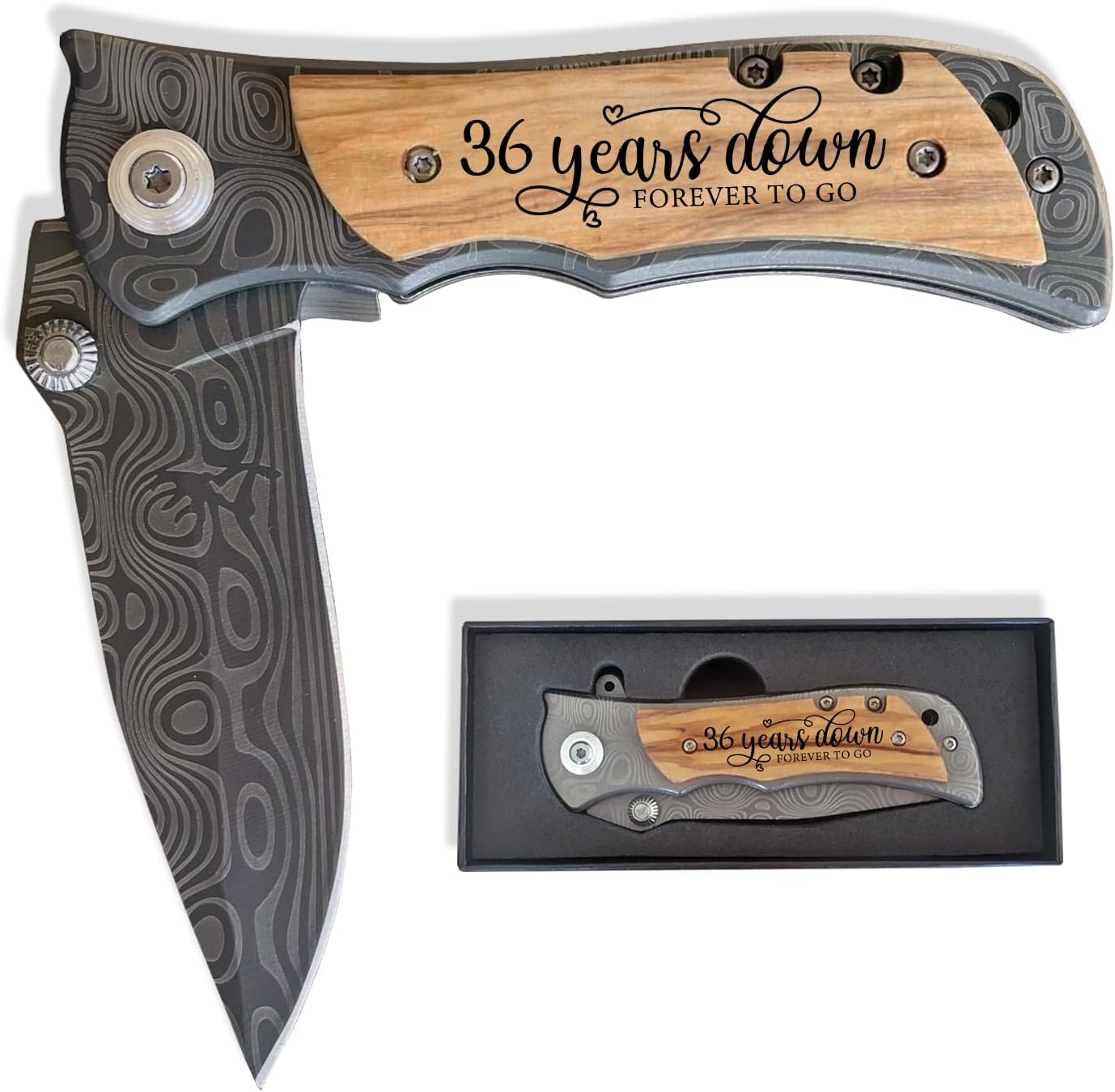 36th Wedding Keepsake for Him, 36 Years Marriage Gift for Husband, Bone China Anniversary Present for Men