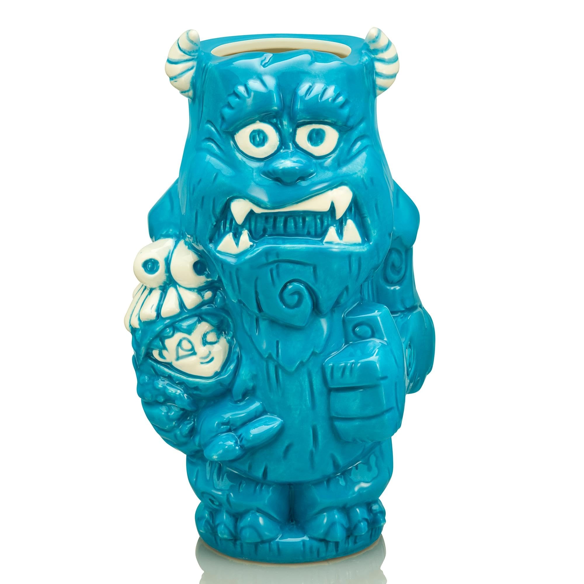Geeki Tikis Disney Pixar Monster's, Inc. Sulley Ceramic Mug | Party Cocktail Tumbler For Liquor and Beverages | Holds 37 Ounces