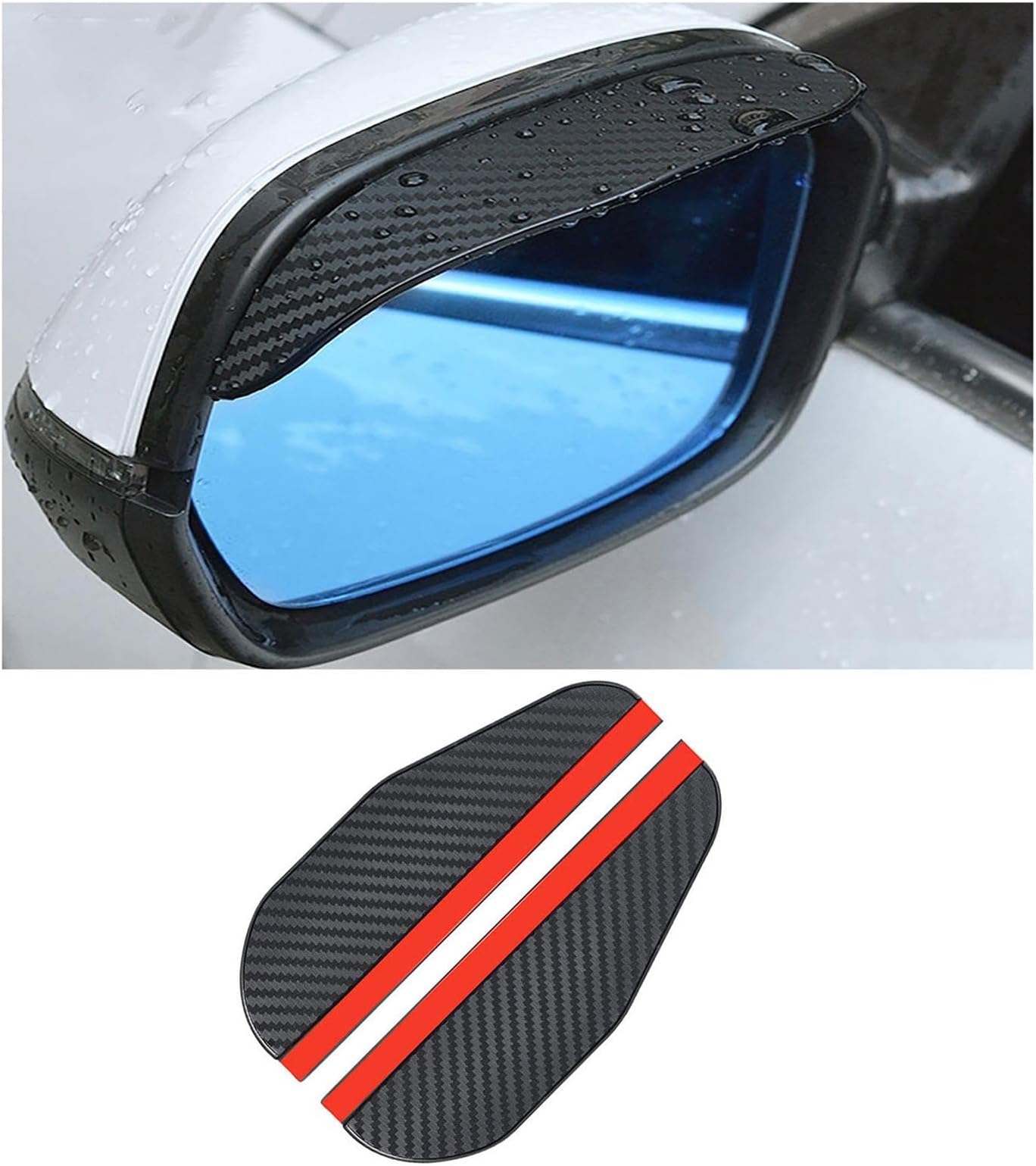 Rear View Mirror Rain Eyebrows for Isuzu D-MAX DMAX 2012-2024 Car Side Rearview Mirror Rain Visor Guard Visor Shield Cover Accessories