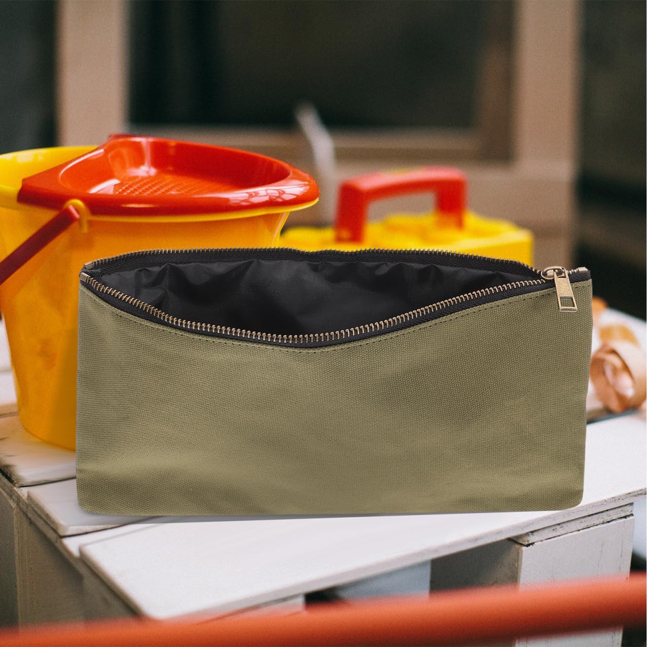 WOONEKY 3piezas Bolsa De Herramientas De Bolsa Pequeña Para Herramientas Cremallera Organizador Utilitaria Unidades De Talleres o Gabinetes
