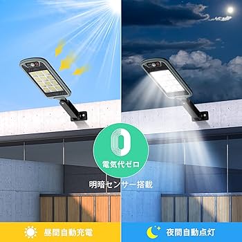 Amazon.co.jp : A-ZONE センサーライト ソーラーライト 屋外
