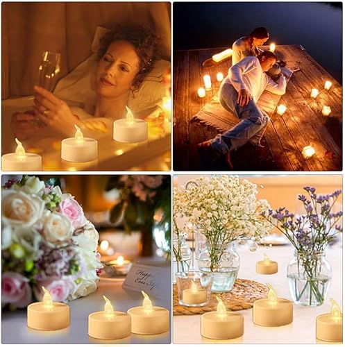 Miniatura 6 de Velas LED sin llama 12 unidades con vela de control remoto, larga duración de más de 400 horas, velas LED que funcionan con pilas para decoración
