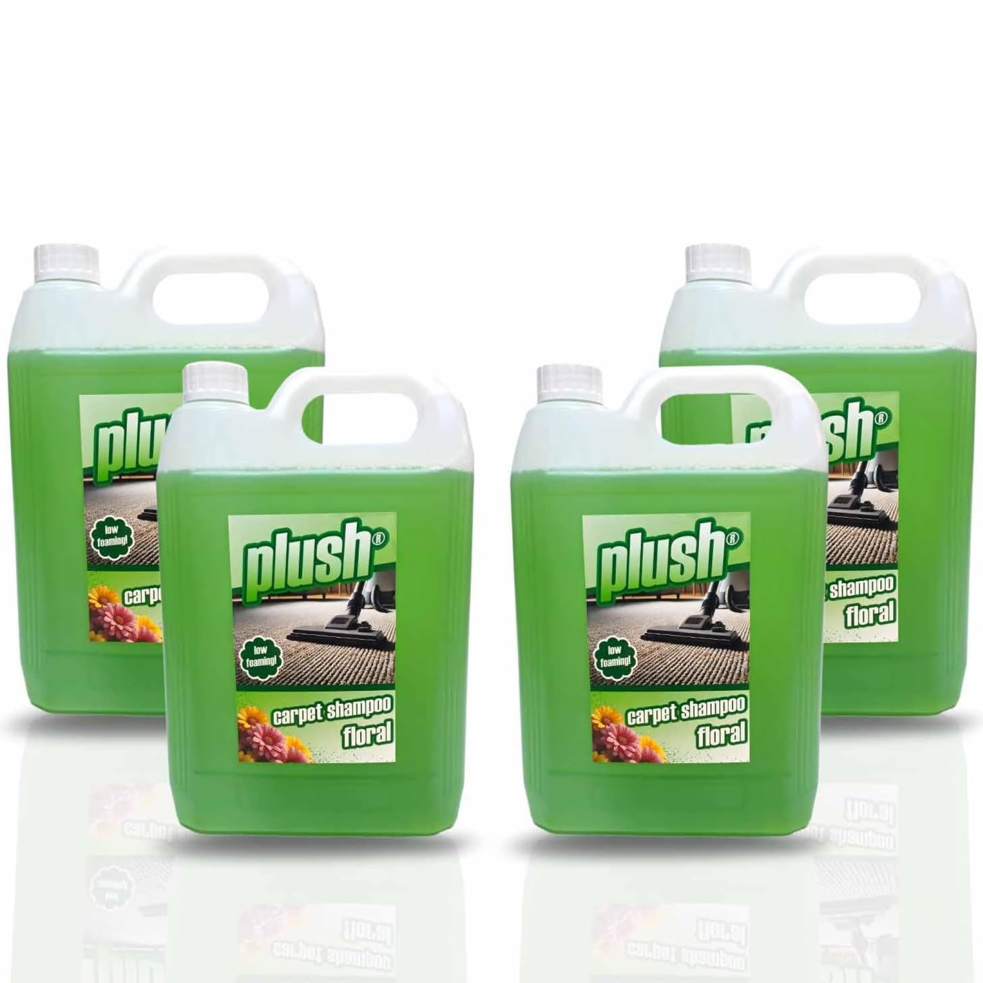 Plush Carpet Cleaner Solution, Pet Carpet Shampoo Spot Stain Remover 4x5L