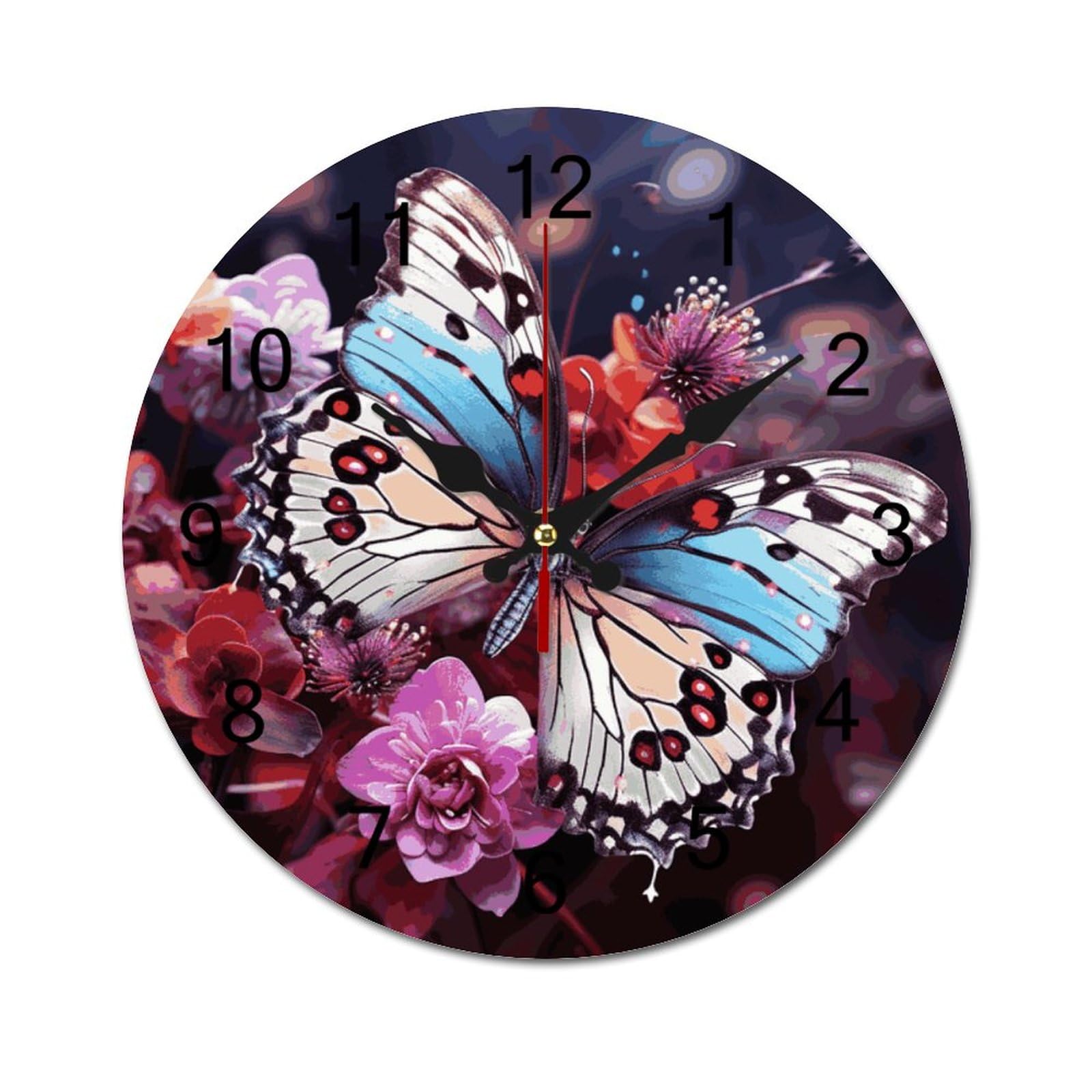 Horloge murale sans tic-tac finis les bruits de pendule 25,4cm