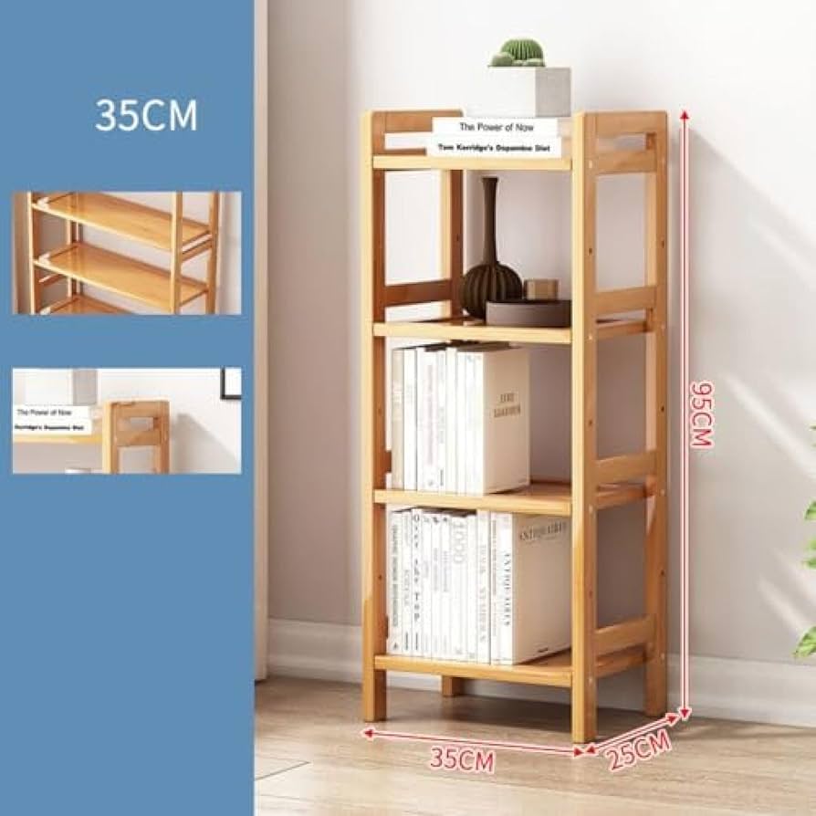 Amazon｜オープンシェルフ 多段 天然竹製 オープンラック 棚