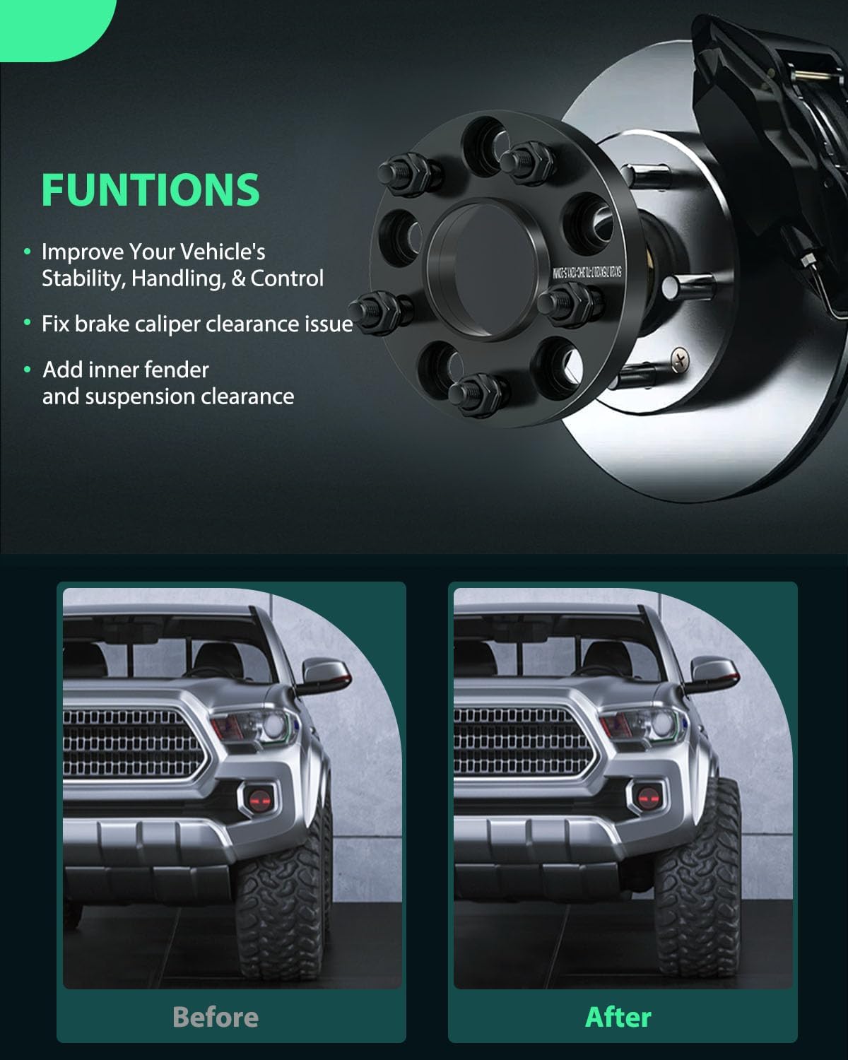 SCITOO 4Pcs Wheel Spacers 20mm 5x120 Bore 70.3mm Studs 12x1.5 5 Lug Wheel Spacers Adapters Fit for for Chevrolet Blazer for Chevrolet Corvette for GMC Jimmy S15 for Buick Riviera for Cadillac