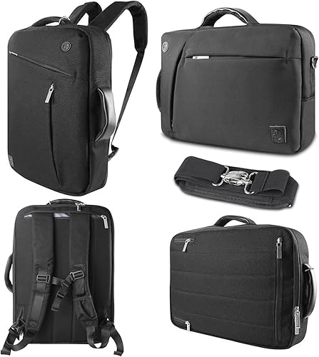 ROXIE Mochila convertible de 13 13.5 14 15 15.6 16 17 17.3 pulgadas para hombres y mujeres, Negro -