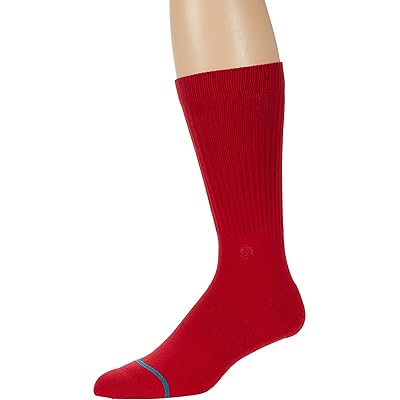 Stance Icon Crew Cut Socks Shoes Red