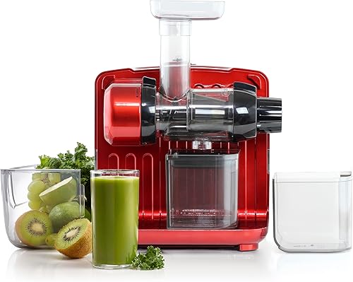 Miniatura 9 de Omega Exprimidor JCUBE2MB13 Prensa fría 365 Extractor de jugo de masticación lenta y sistema de nutrición con almacenamiento a bordo 120 vatios negro