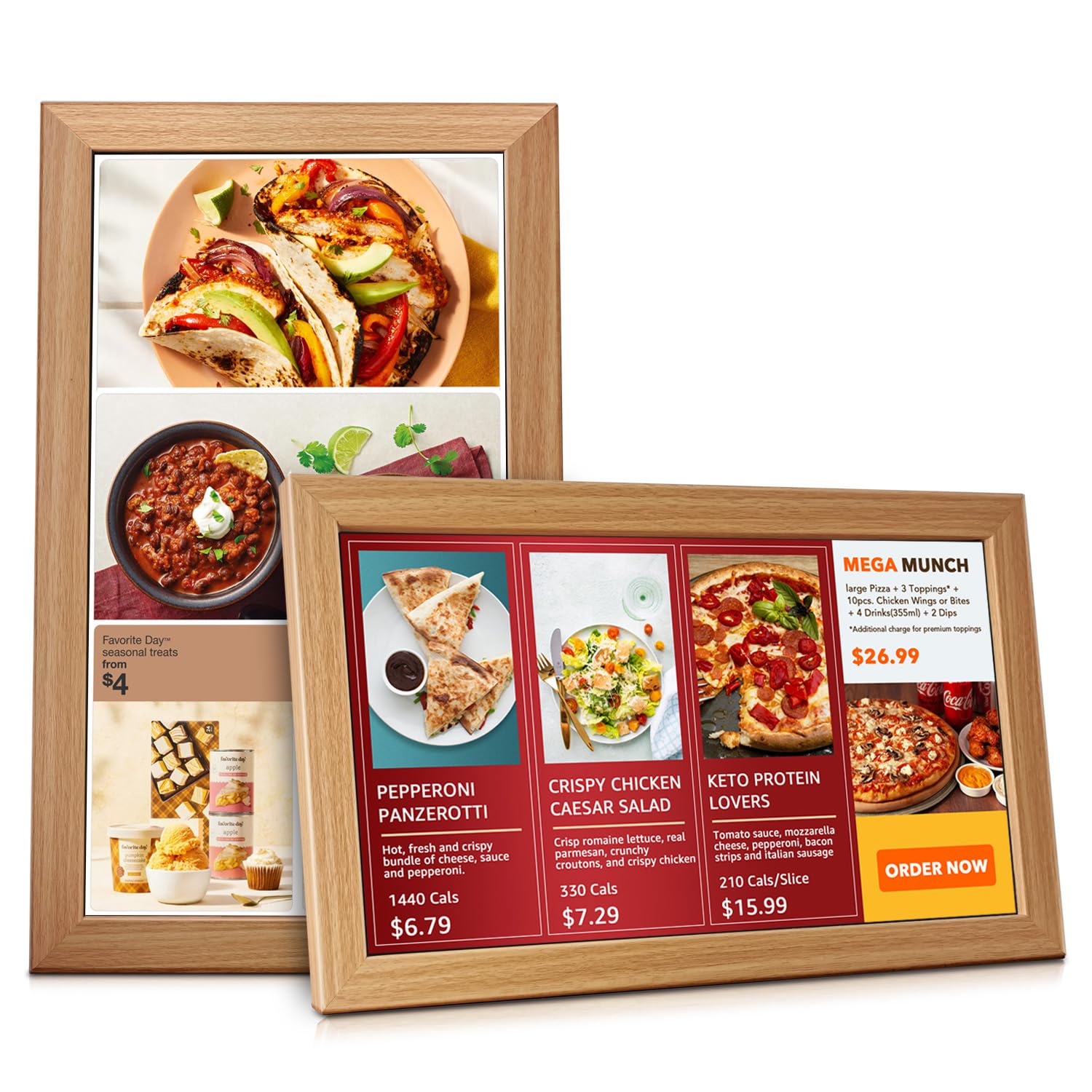 Sungale 21.5" Commercial Digital Signage, Desktop and Wall-Hanging, Auto Rotate in Landscape and Portrait Mode, HD IPS LCD Screen, Remote Content Management Anytime Anywhere