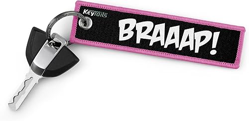 Miniatura 2 de Keytails - Llavero de calidad premium para motocicleta, coche, scooter, ATV, UTV Braaap!, Rosa, Talla única