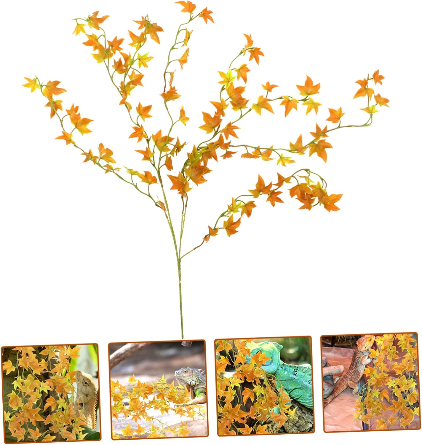 BESPORTBLE 6pcs Lifelike Reptile Vine Decor Artificial Hanging Plants for Terrariums Reptile Tank Accessories for Snakes Lizards Frogs and Geckos Natural Environment Enhancement