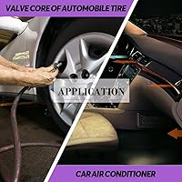 Vista 8 de Swpeet Juego de 36 núcleos de válvula de aire acondicionado R12 R134a, incluye surtido R12 R134a núcleo de válvula de refrigeración Núcleos