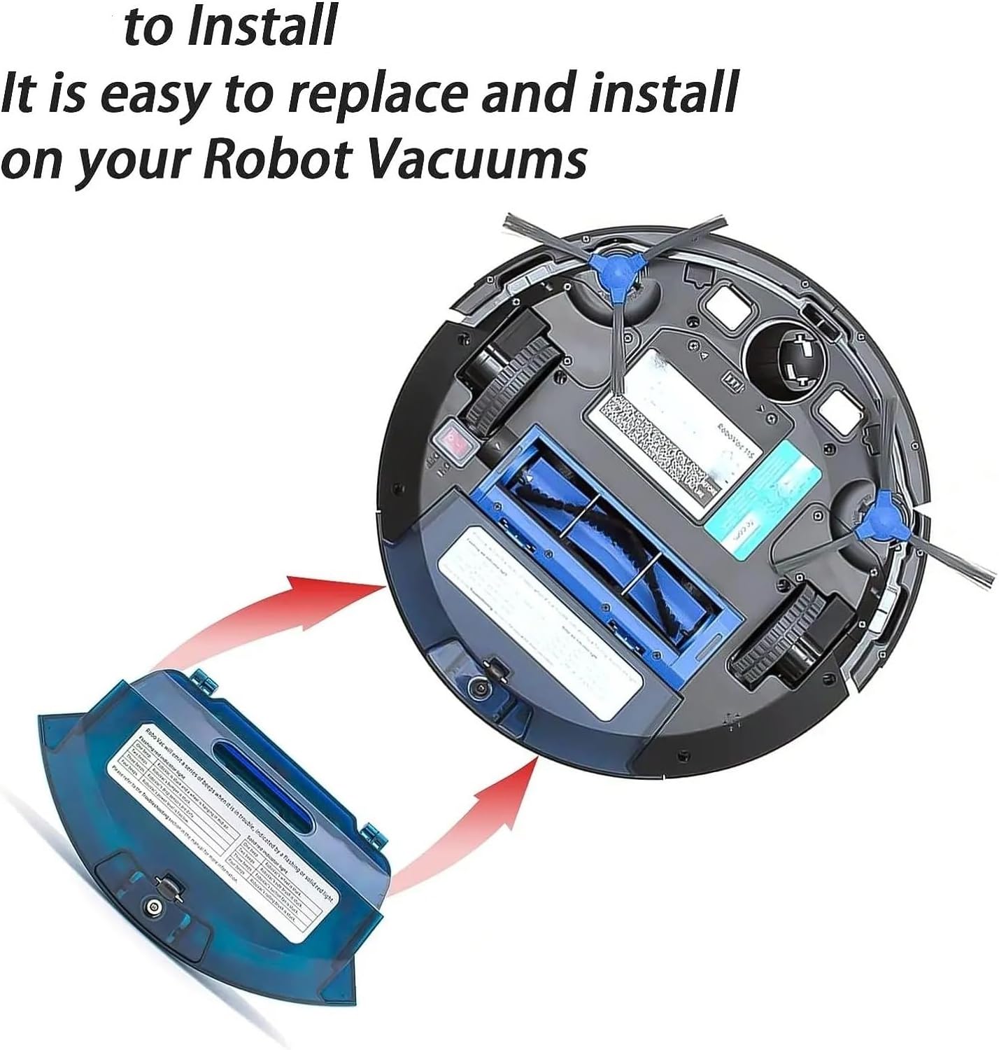 Spare Dust Box,Compatible for Eufy Robovac 11S / 11S MAX / 12 / 15C / 15T / 25C / 30 / 30C / 35C, Robot Vacuum Cleaner Accessories Replacement