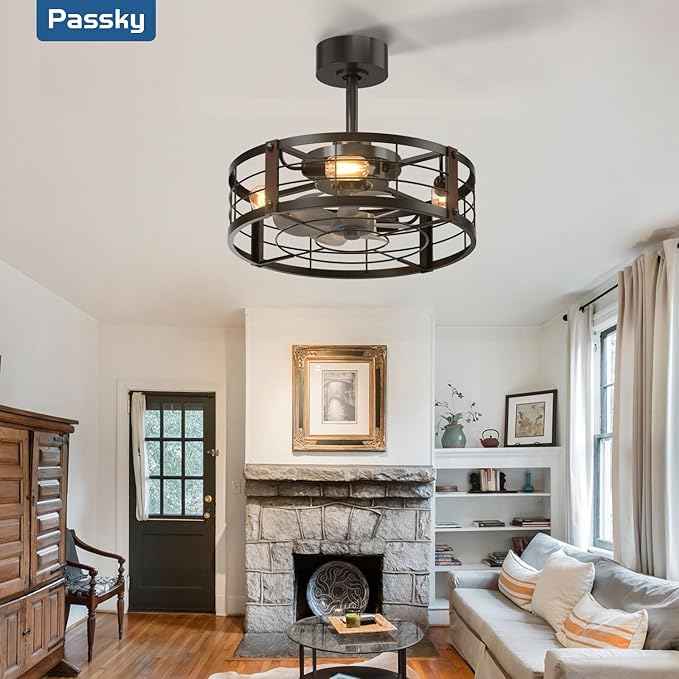 Ventilador de Techo 20 Pulgadas Sin Aspas con Luz y Control miniatura 8