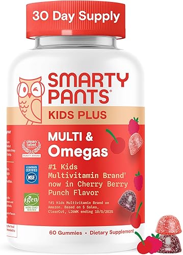Miniatura 13 de SmartyPants Gomitas multivitamínicas para niños: aceite de pescado Omega 3 (EPA/DHA), vitamina D3, C, vitamina B12, B6, vitamina A, K y zinc