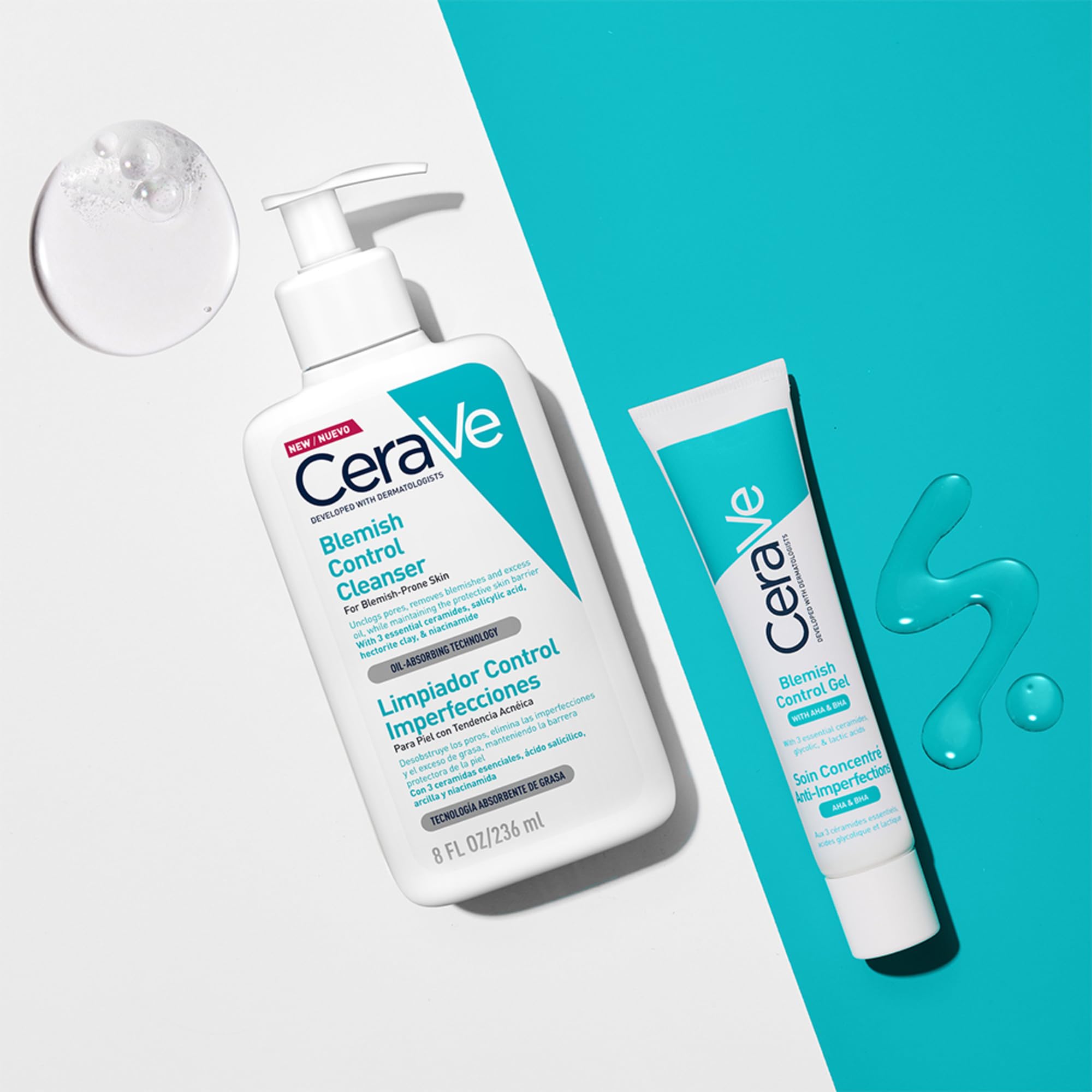 CeraVe Detergente Controllo Imperfezioni, Per Pelle Grassa con Tendenza Acneica, Azione Purificante, Imperfezioni Ridotte, Con Acido Salicilico e Argilla Purificante, 473 ml