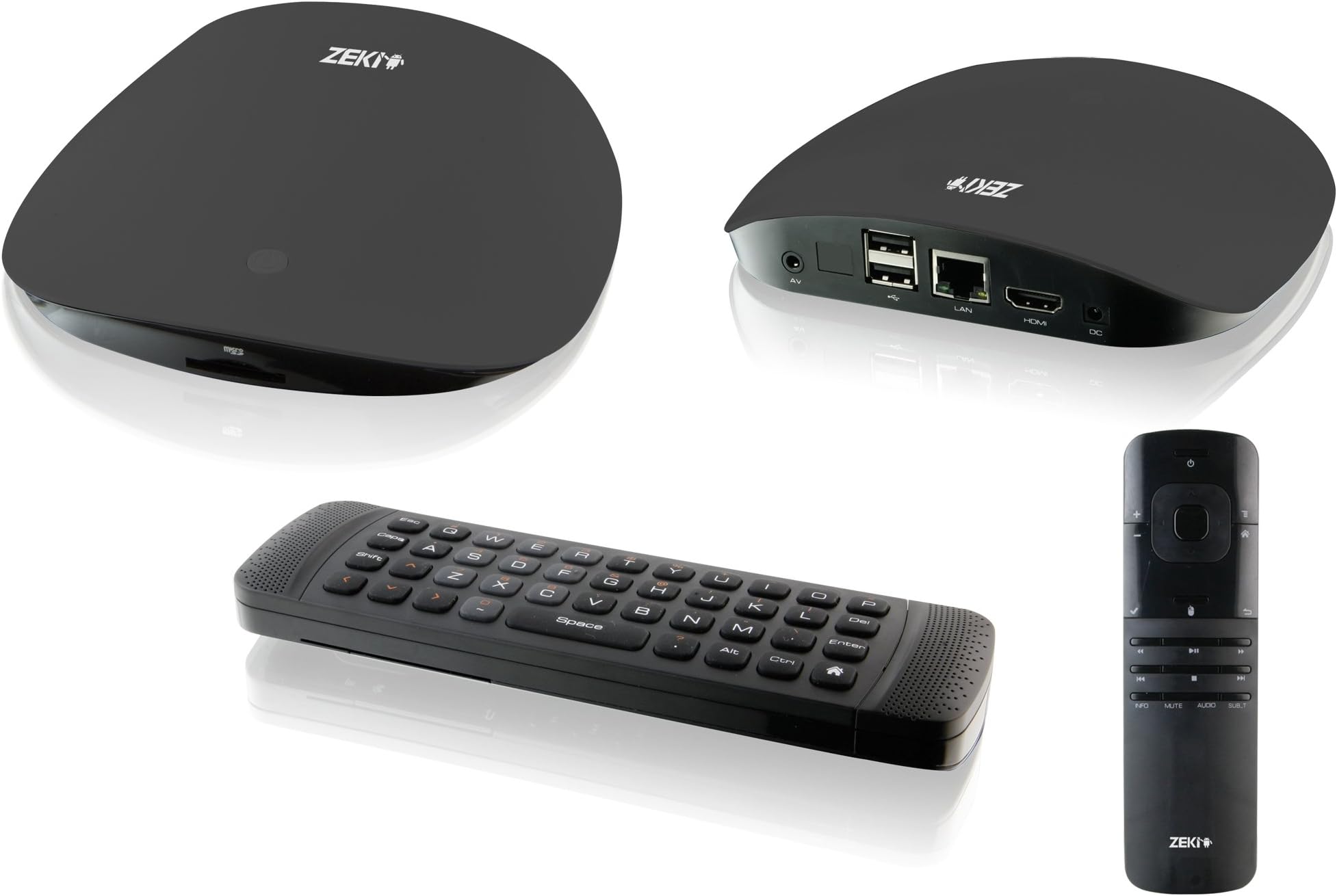 Zeki TAB803B Android Streaming Media Box (Black)