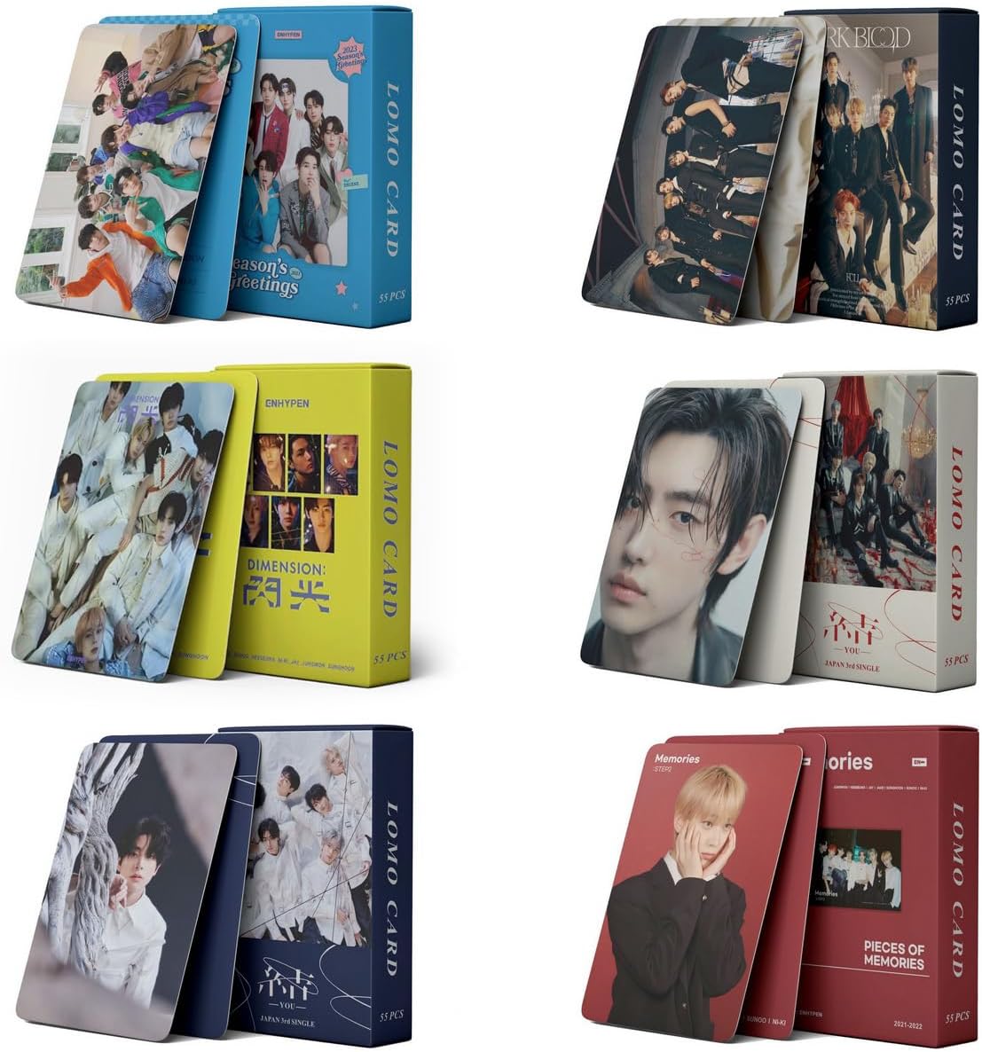 6 Boxes/330Pcs ENHYPEN Photocards KPOP Merchandise Lomo Card Set En fans Gift