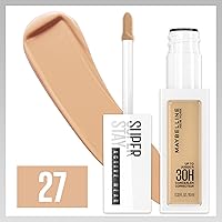 Vista 49 de Maybelline Maquillaje corrector líquido Super Stay, corrector de cobertura completa, hasta 30 horas de uso, resistente a la transferencia, acabado