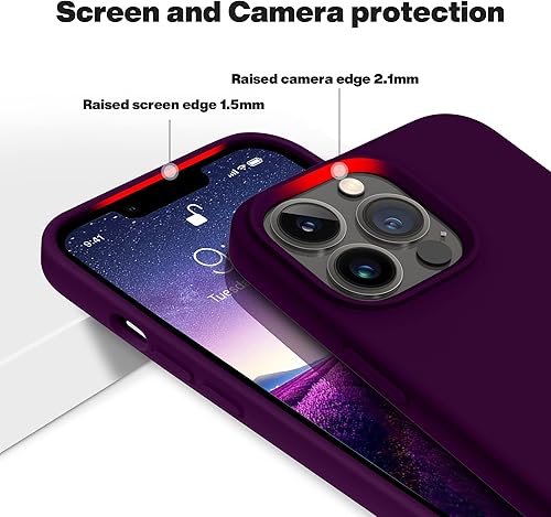 Miniatura 5 de OTOFLY - Funda para iPhone 13 Pro Max, (con protección contra caídas de grado militar y forro de microfibra antiarañazos), de silicona a prueba de