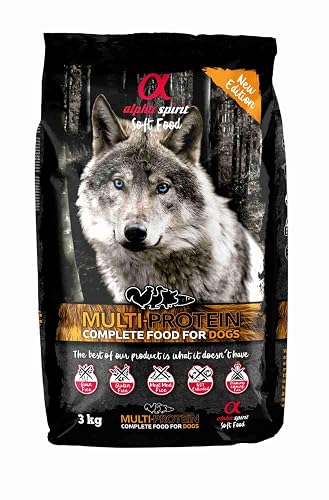 Alpha Spirit Canine MULTIPROTEICO HUMEDO MONODOSIS 3KG, Negro, Mediano (8436586310196)