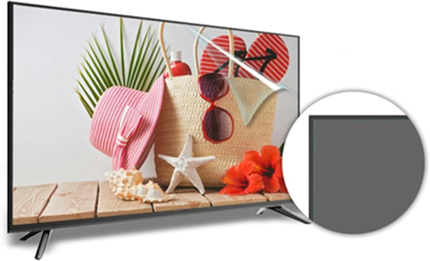 液晶保護フィルム LCD TV画面保護フィルムアンチグレア/ブルーフィルターフィルム反射防止率最大90％ 目の疲れを軽減 (Colo