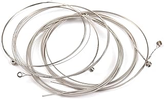 IUPPA 6 PCS Electric Guitar Strings (E-B-G-D-A-E) Steel Wire Strings Set Guitar Replacement Parts