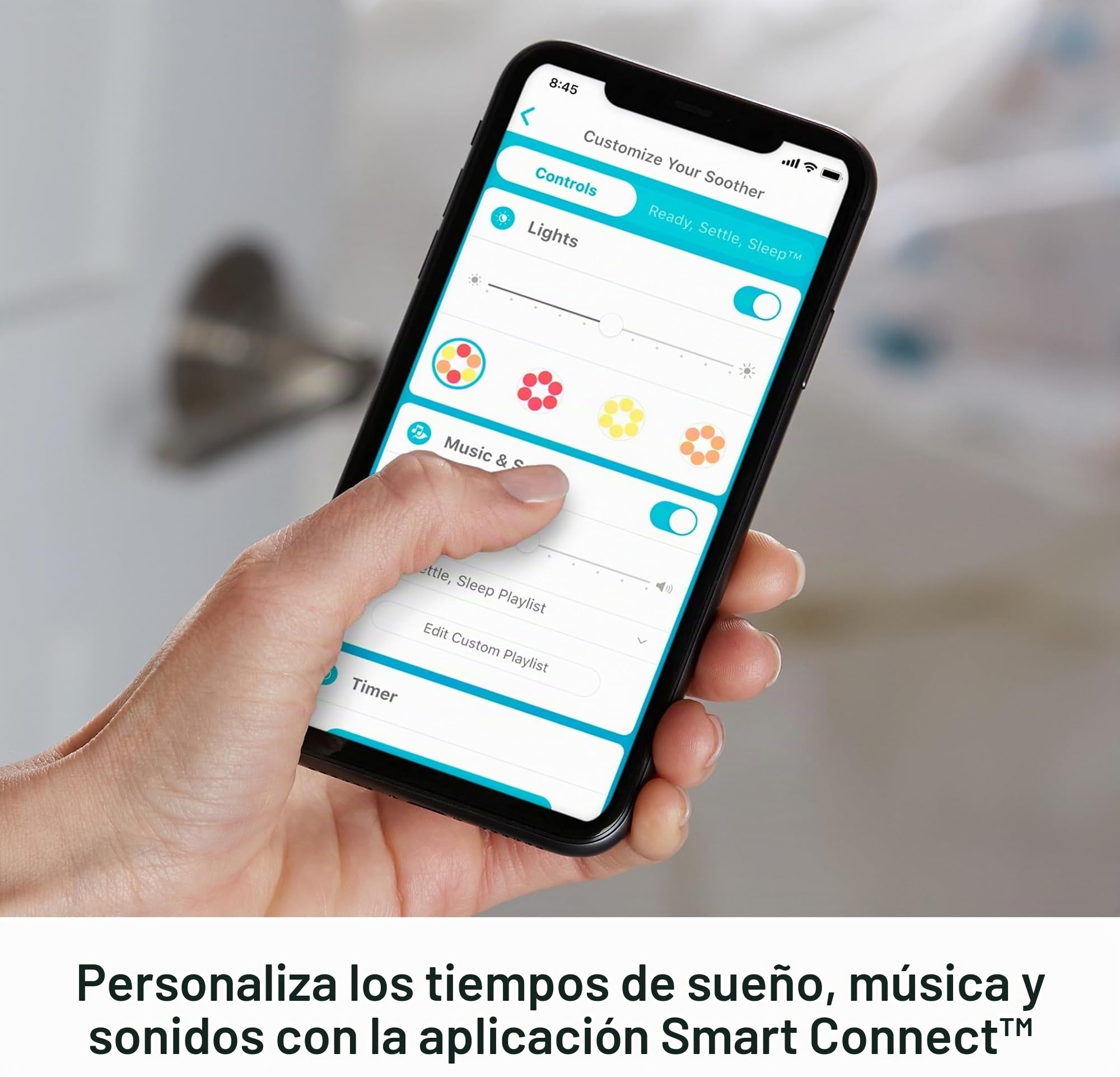 Fisher Price Conejito Dulces Sueños Cuida Tu Rutina, peluche musical ayudante sueño y rutina de dormir para bebés y niños +18 meses (Mattel GMN58)