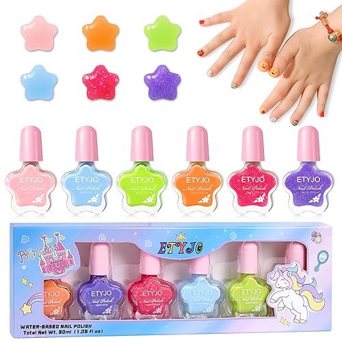Kids Nail Polish - Non-Toxic Nail Polishs Set, Quick Dry