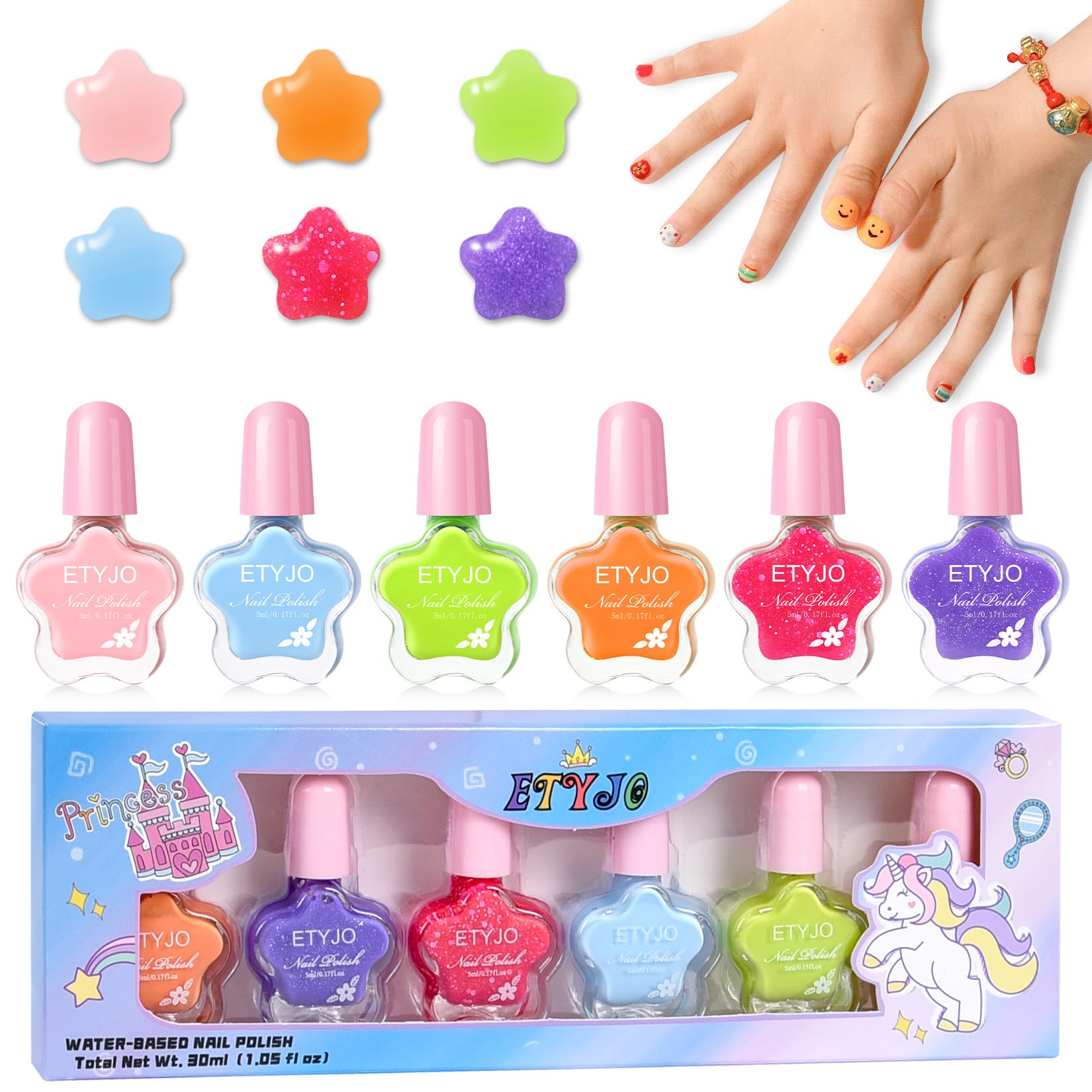 6 Farben Nagellack Set