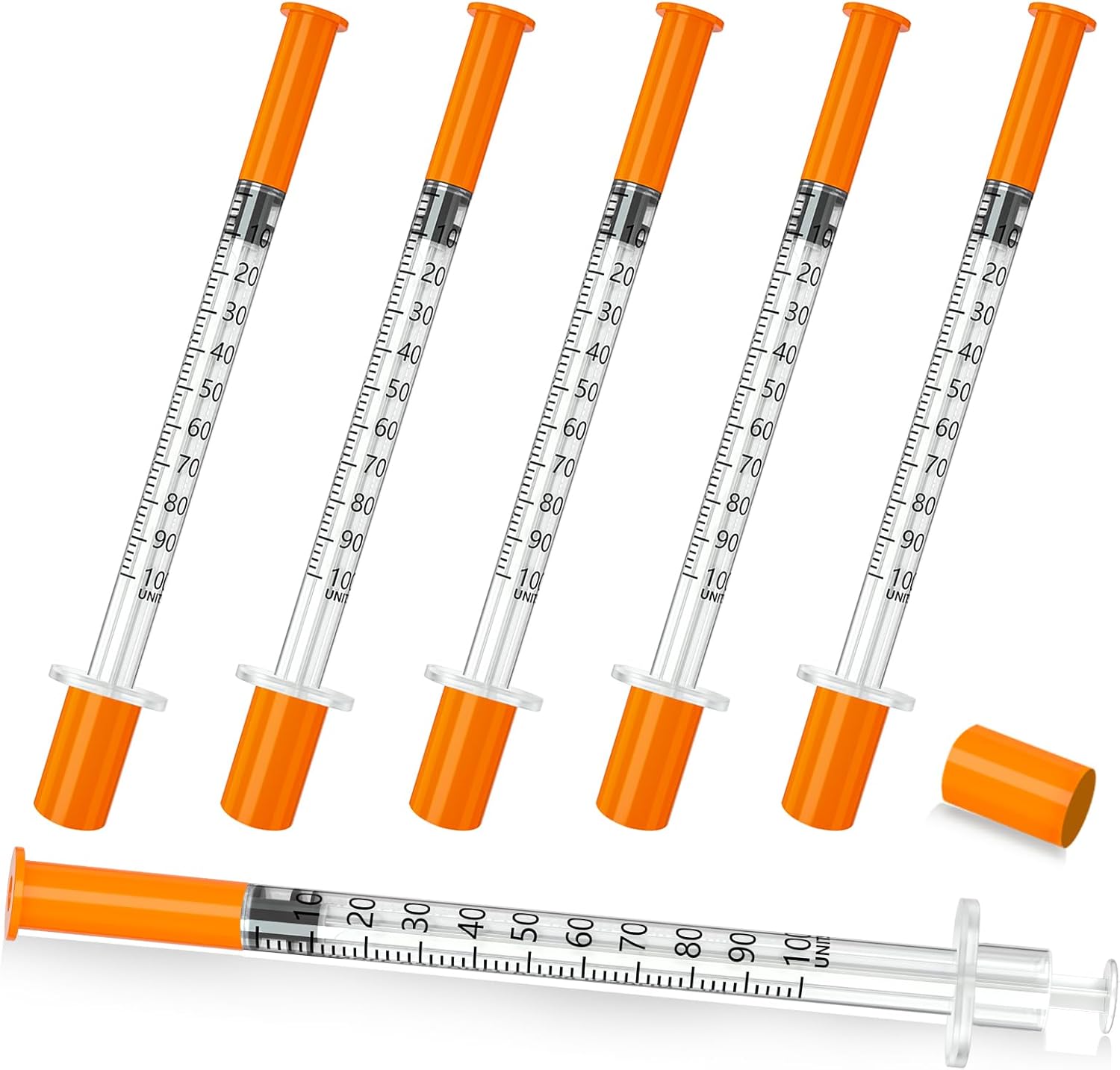 1ml/cc Syringe 31G 1/2" 13mm, Lab Supplies Individually Wrapped 100 Pack