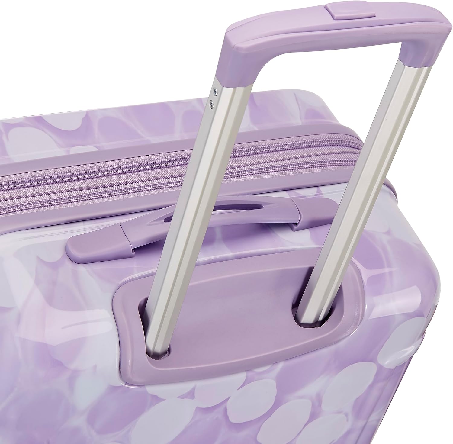 American Tourister Moonlight Hardside Expandable Luggage with Spinner Wheels, Lavender Maze, Carry-On 21-Inch