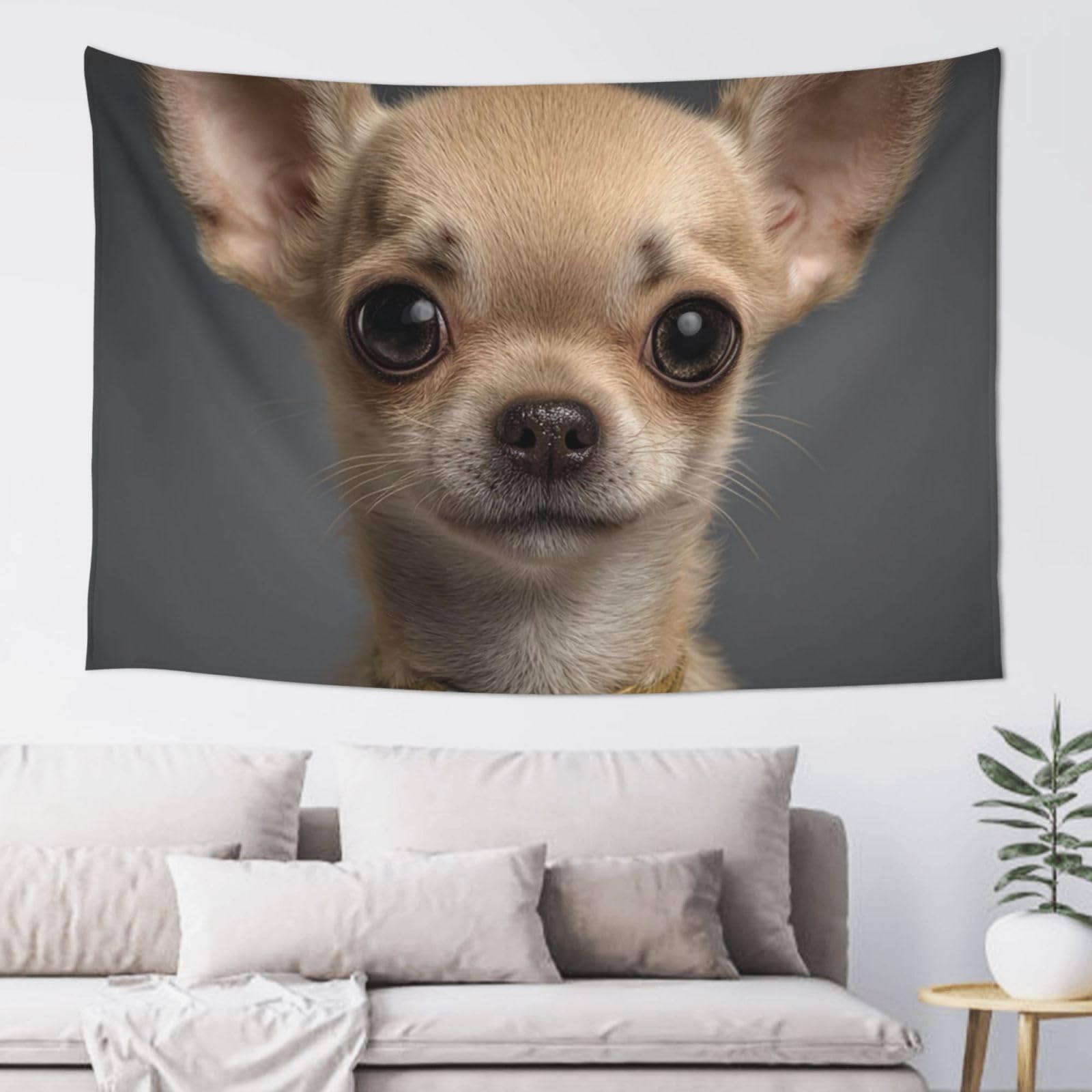 QLDETUPWLX Tapestry 152x102 cm Wall Hanging for Living Room chihuahua Tapestries Home Decor Soft Aesthetic Tapestries Hanging Decor Blanket Wall Tapestry for Bedroom Dorm Indoor Outdoor