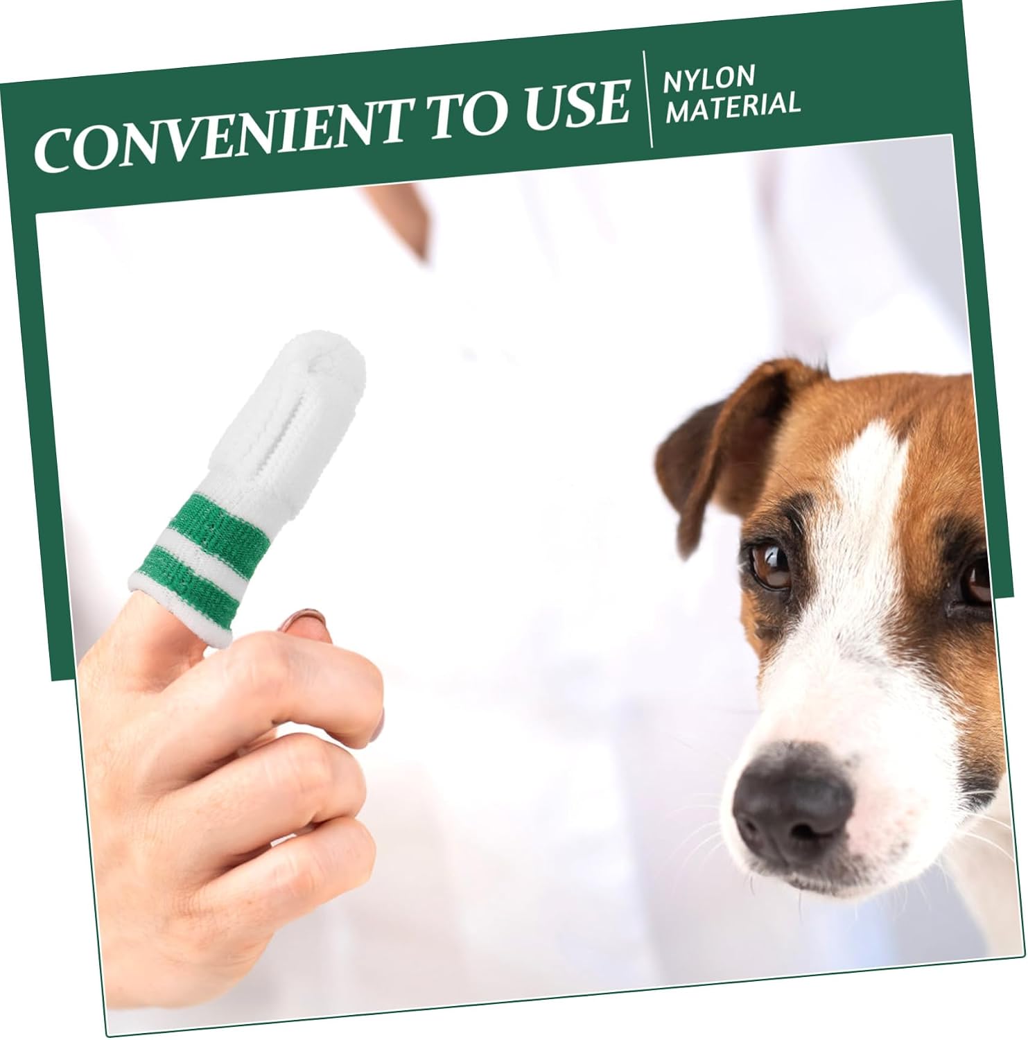 SUPVOX Finger Toothbrush PET Oral Cleaning Nylon for Dogs and Cats 6pcs image 4