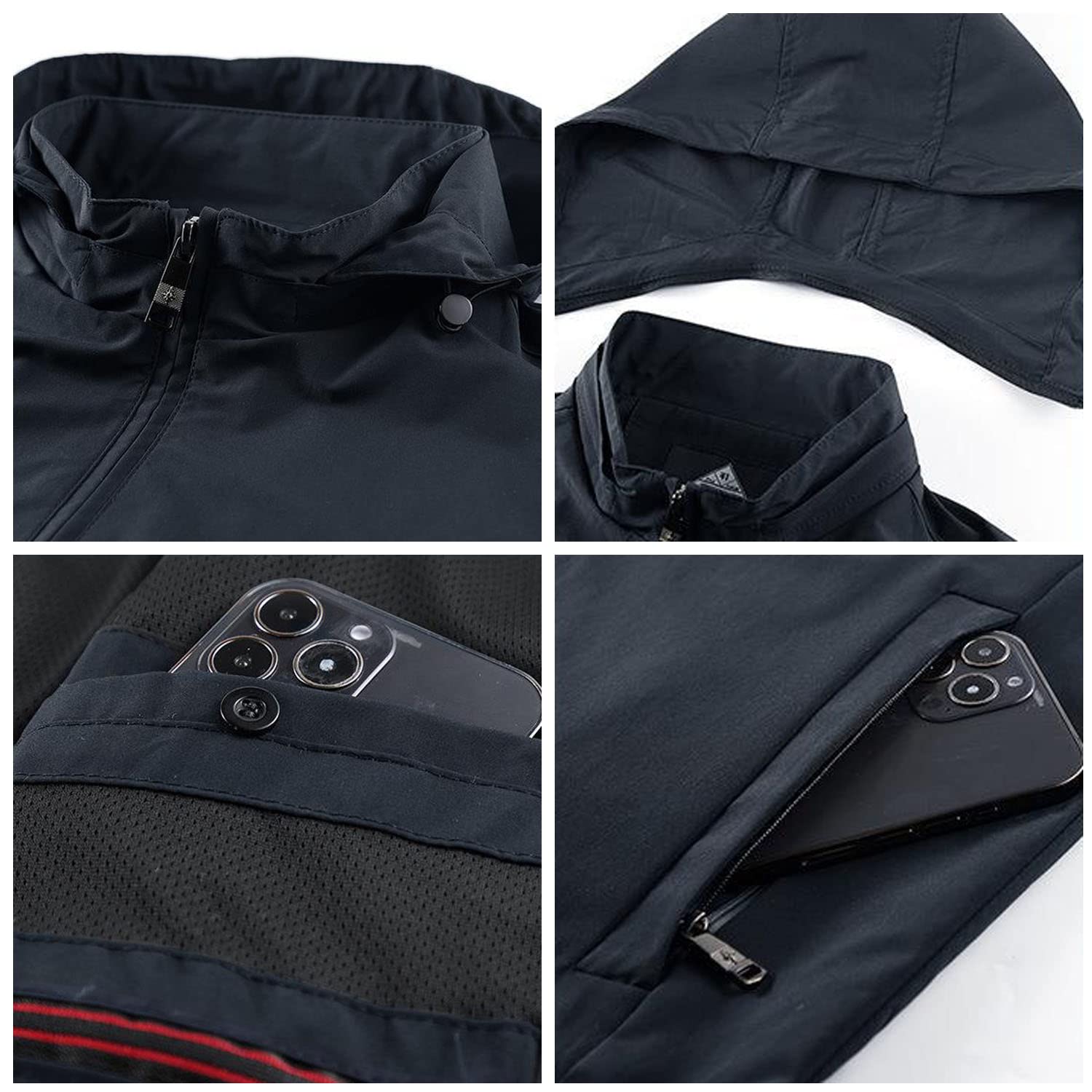 Chaleco De Hombre Sin Mangas con Capucha Chaqueta Casual Multi-Bolsillo Práctico Chaleco Fotografía Al Aire Libre Viajes Pesca Chaleco