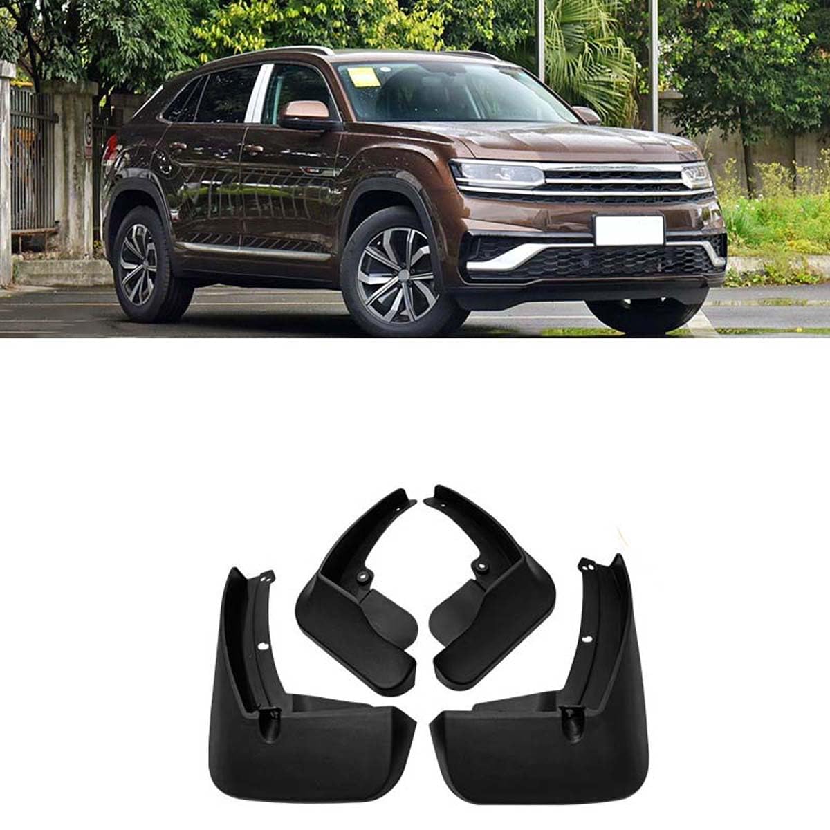 ZcsfcpA Car mud flaps,Compatible with VW Teramont x 2019-2022,Car exterior accessories