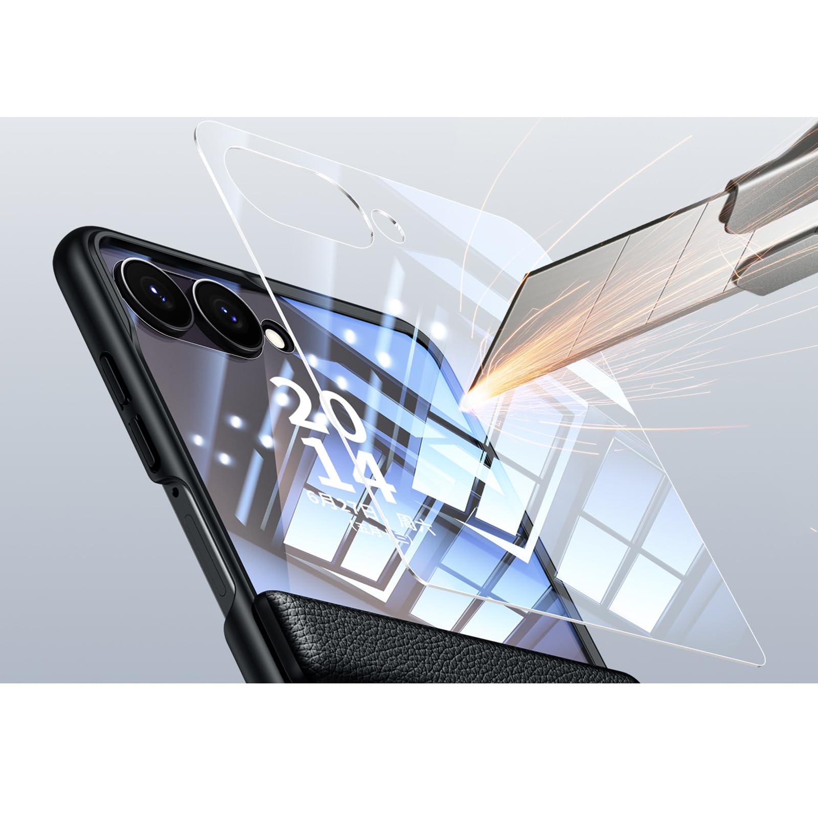Generico Cover in Vera Pelle for Samsung Galaxy Z Flip 8