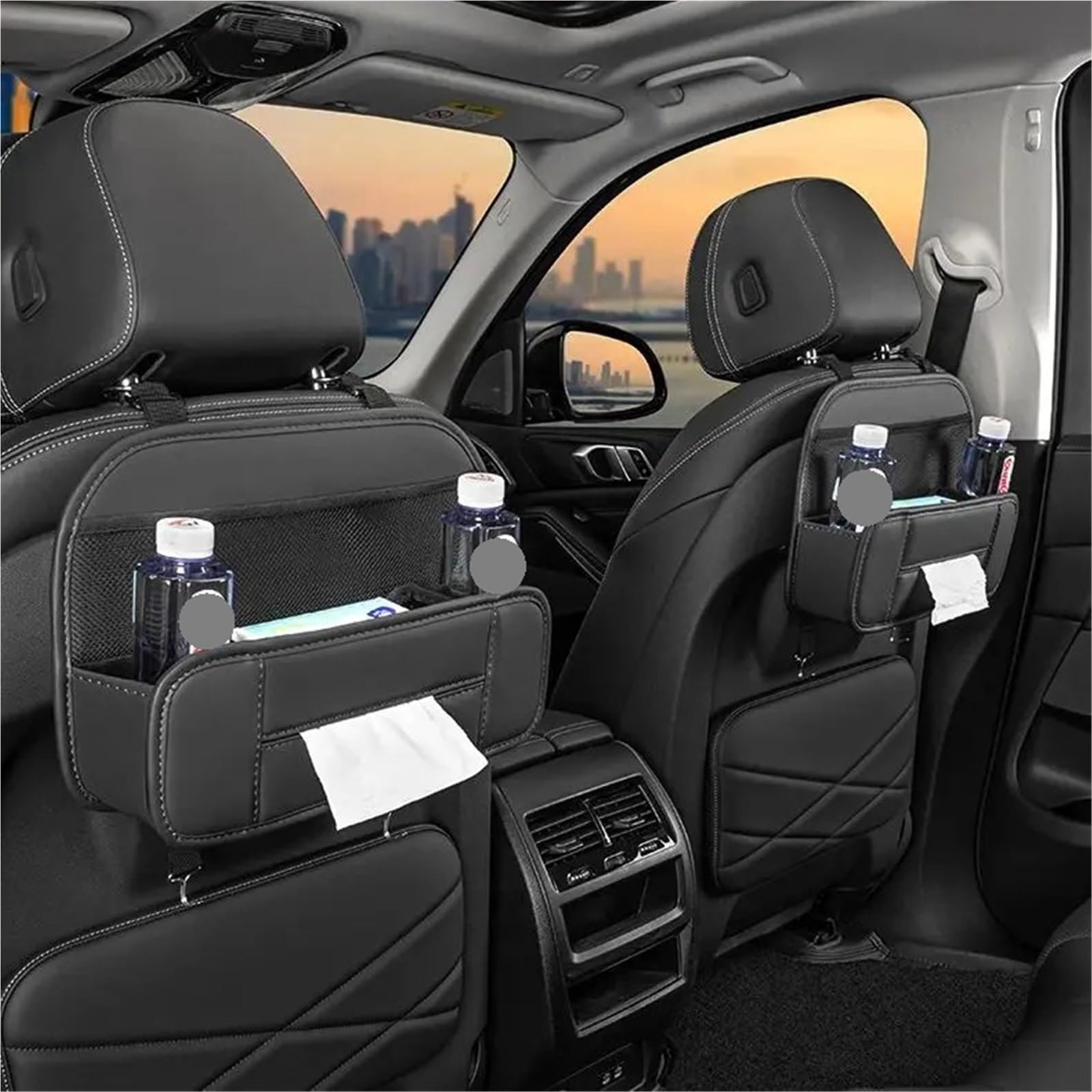 Organizador Asiento Coche Bolsa de Almacenamiento de Asiento de Coche, Caja de Almacenamiento Multifuncional portátil for organización de Almacenamiento, 2 uds. para Almacenamiento(Red)