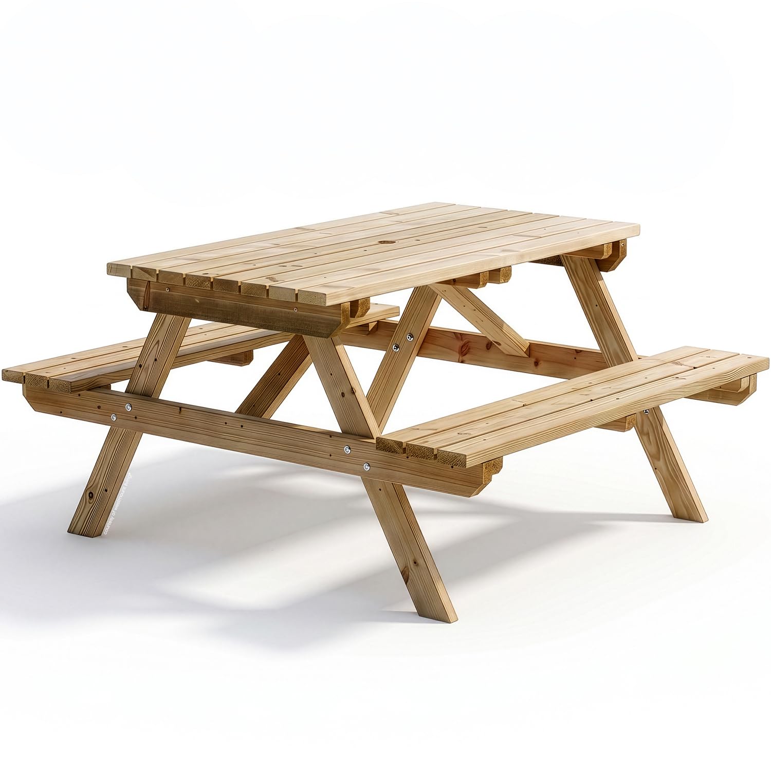 Pub Picnic Table Bench 4FT Premium Heavy Duty Commercial Outdoor Wooden Furniture for Events, Hotels, Schools, Workplaces, Venues, Holiday Parks, Caravan Sites Weatherproof Pressure Treated Timber