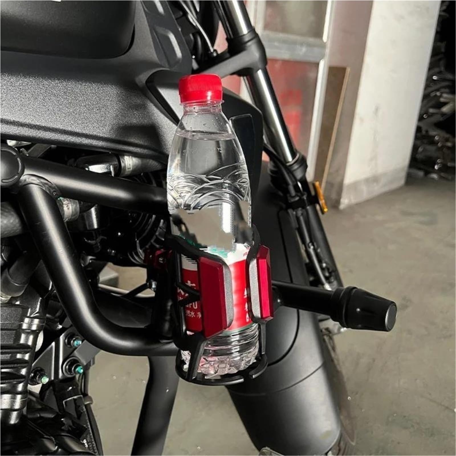 Porte-gobelet CNC Moto Boisson Bouteille d'eau Cage Support De Verre Montage Accessoires pour VOGE 625 DSX DSX625 DS 625X 2025 2026(Nero)