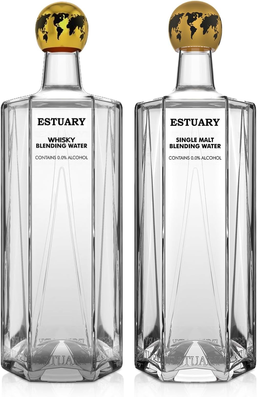 Assorted Pack Blending Water (Whisky & Single Malt 750ML) | Pack of 2 | Premium Non-Alcoholic Mixer