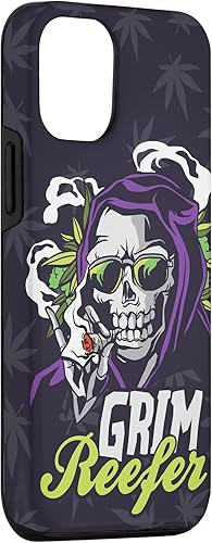 Miniatura 3 de iPhone 14 Cannabis Weed Marihuana Ganja Hemp Grim Reefer Smoking Gift Case