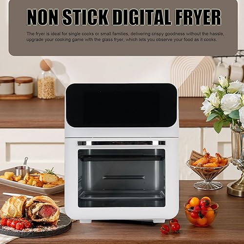 Miniatura 7 de TOPINCN Freidora de aire horno tostador de acero inoxidable antiadherente freidora digital de gran capacidad multifuncional aparato de cocina con