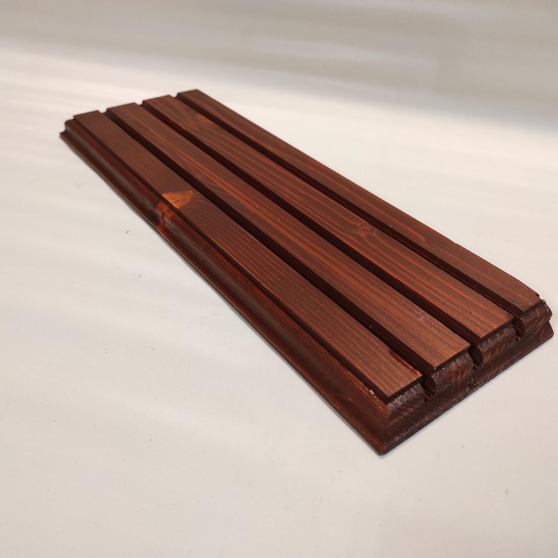 Expositor de Madera Maciza Artesanal para Monedas y Medallas, 3 Filas, Compatible con Cápsulas hasta 41 mm, Soporte de Mesa para Coleccionistas