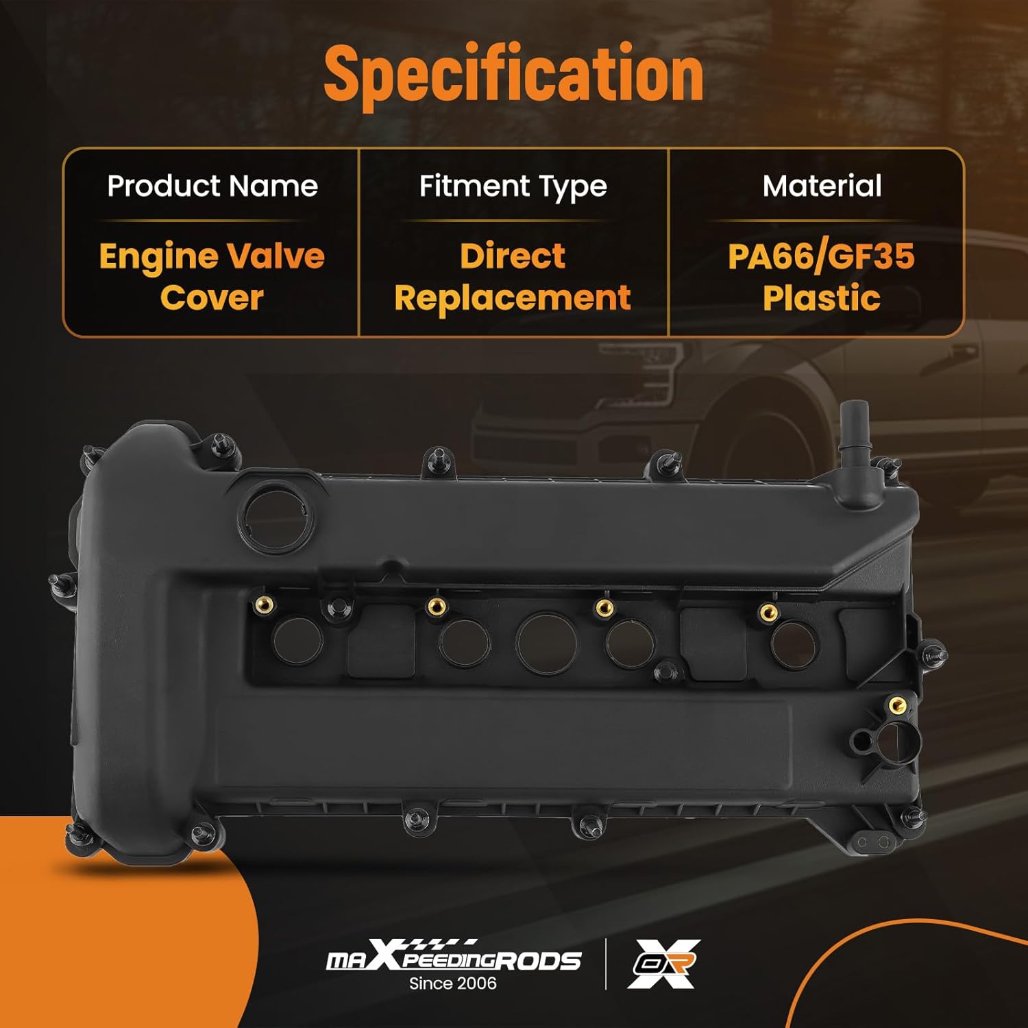 maXpeedingrods Engine Valve Cover for Ford Escape Focus Transit Connect For Mercury Mariner 2.0L 2.3L 05-13 Replace 4S4Z-6582-D 1S7Z-6584-BA