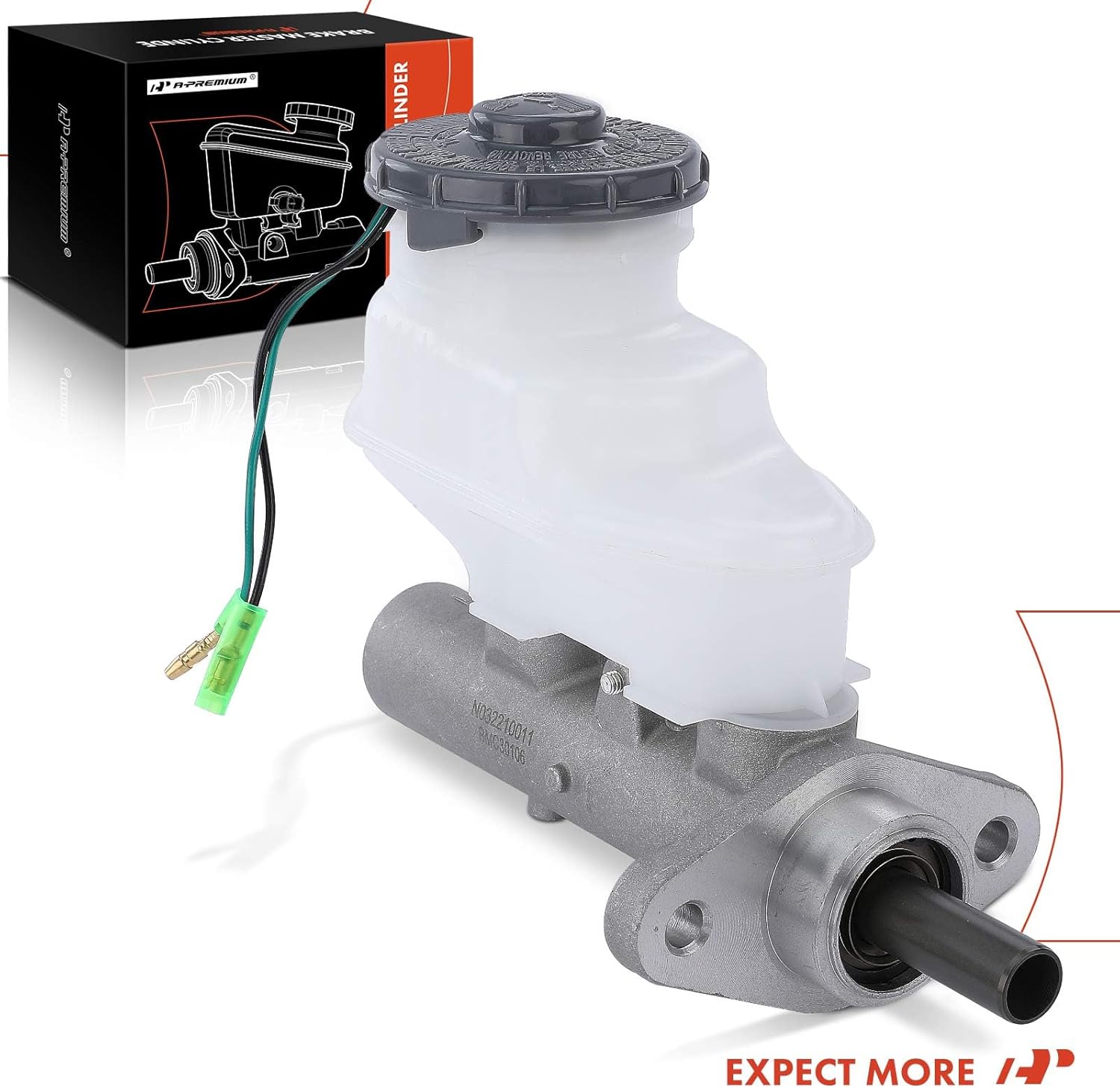 A-Premium Brake Master Cylinder with Reservoir and Sensor Compatible with Honda and Acura Vehicles - Accord 2001-2002, CL 2001-2003, TL 1999-2003 - Replaces 46100S0KA02, 46100S0KA03