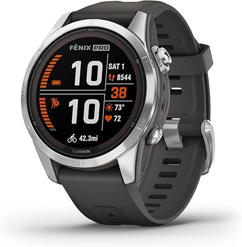 Miniatura 13 de Garmin fēnix 7S Pro Sapphire Solar, reloj inteligente GPS multideportivo, linterna incorporada, capacidad de carga solar, arena