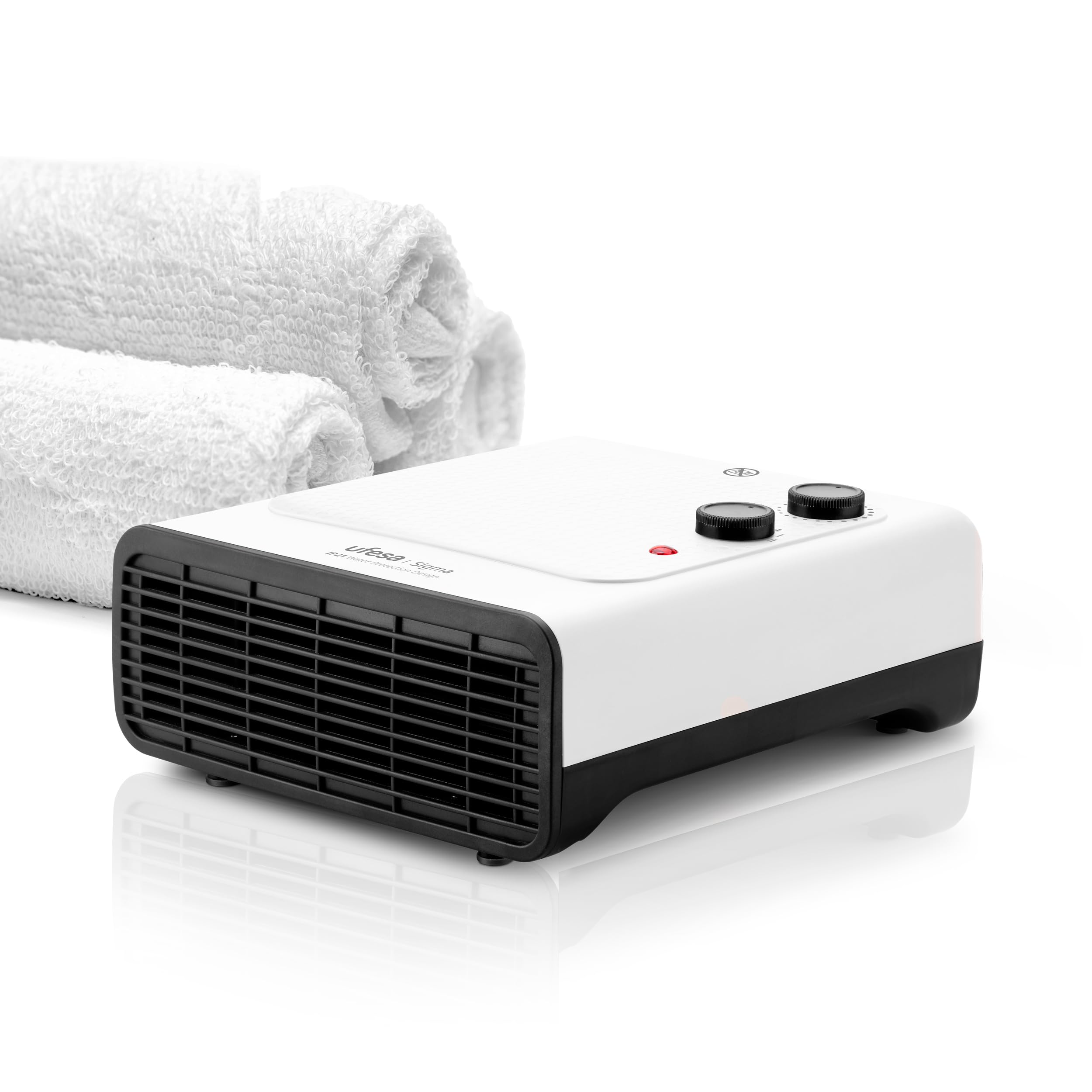 Radiateur soufflant Ufesa Sigma 1800W plat IP21 pour salle de bain