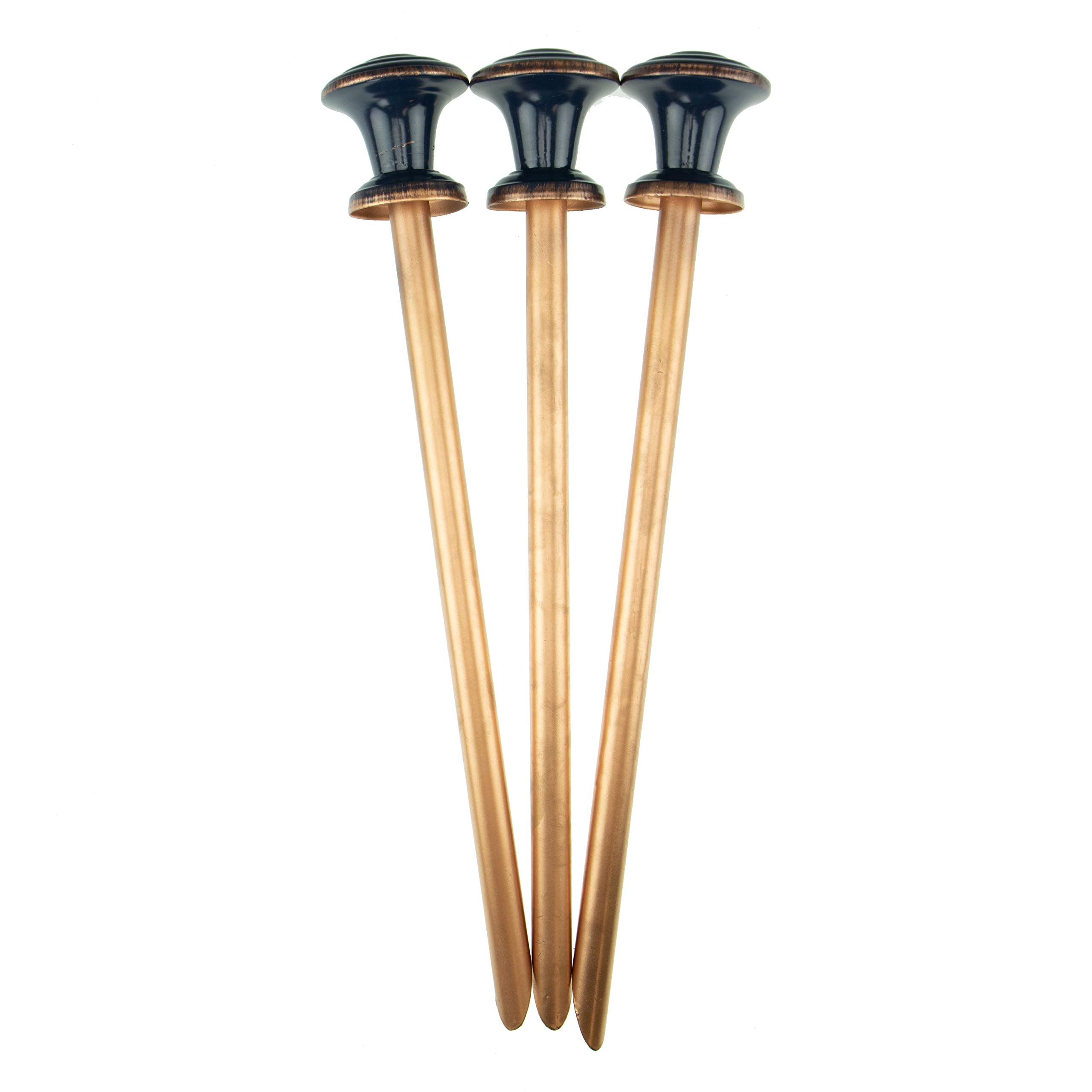 CLEVER GARDEN Heavy Duty Decorative Hose Guide - Knob, 3 Pack